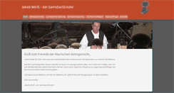 Desktop Screenshot of gamsbartbinder.net